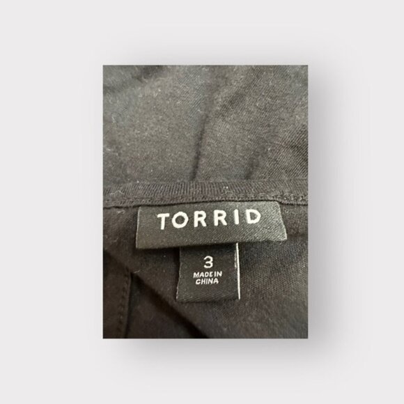 Women’s Torrid Black Cut Out Back Studio Knit Top 3 3X XXXL 22 24 - Picture 7 of 7